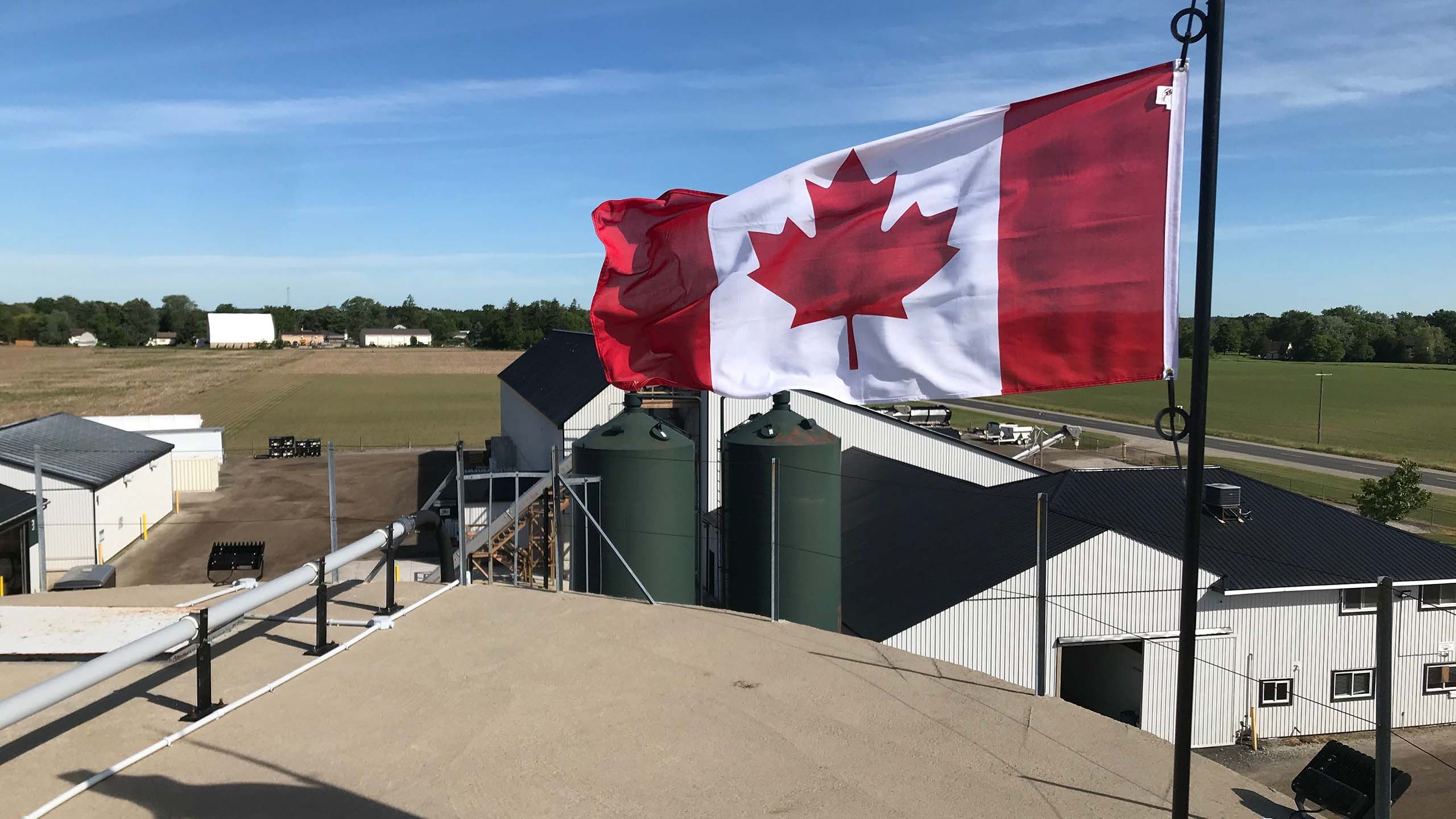 Canadian Flag View Fingal Farm supply