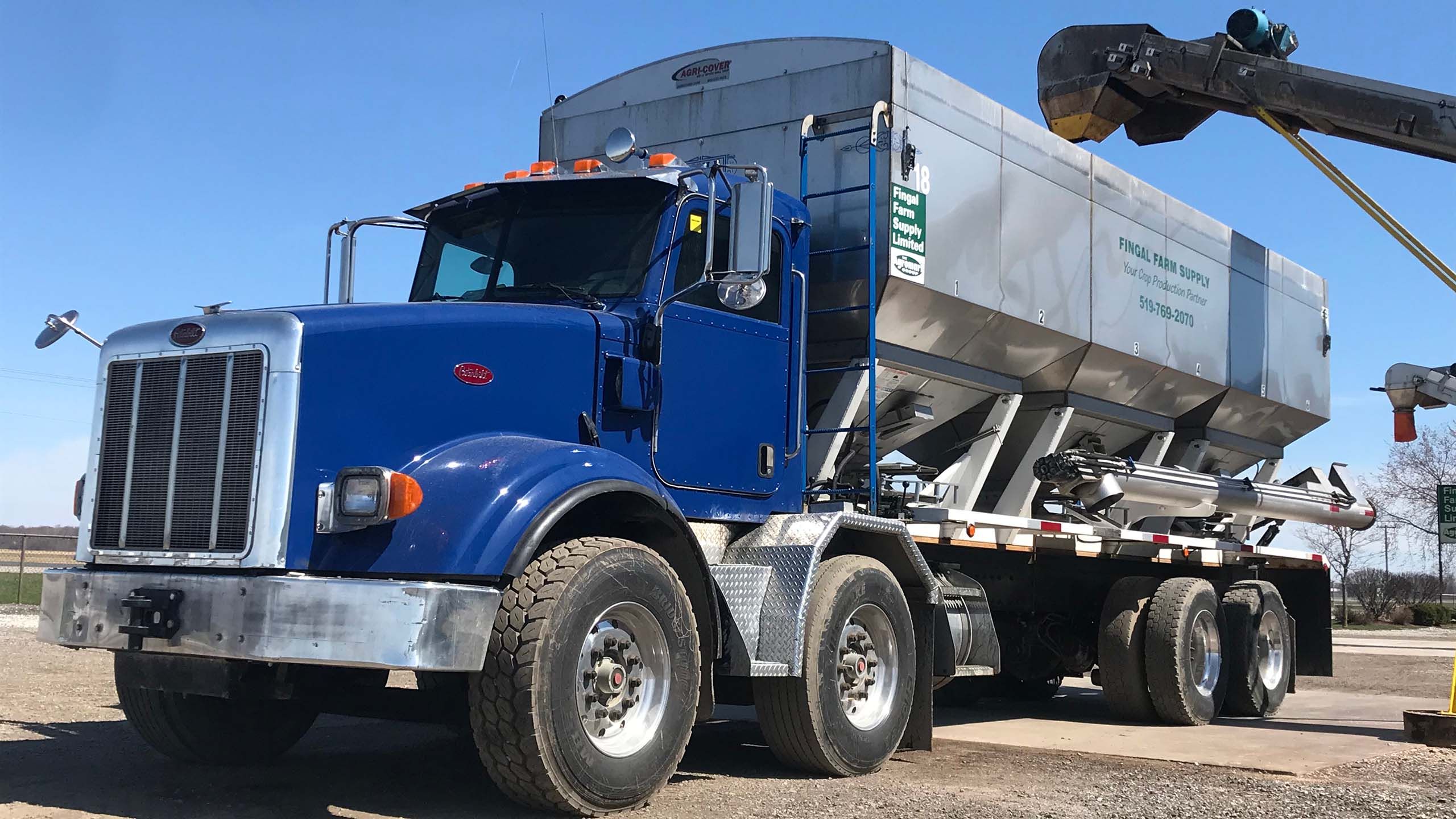 Fingal farm supply truck blue